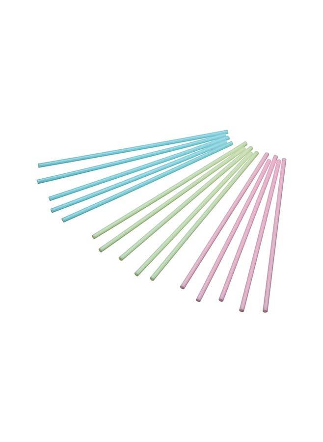 Cake Pop Stick 60 st 15 cm Rosa/Blå/grön