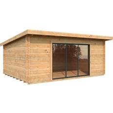 Attefallshus PALMAKO Lea 19,4m² Slide Plus brun
