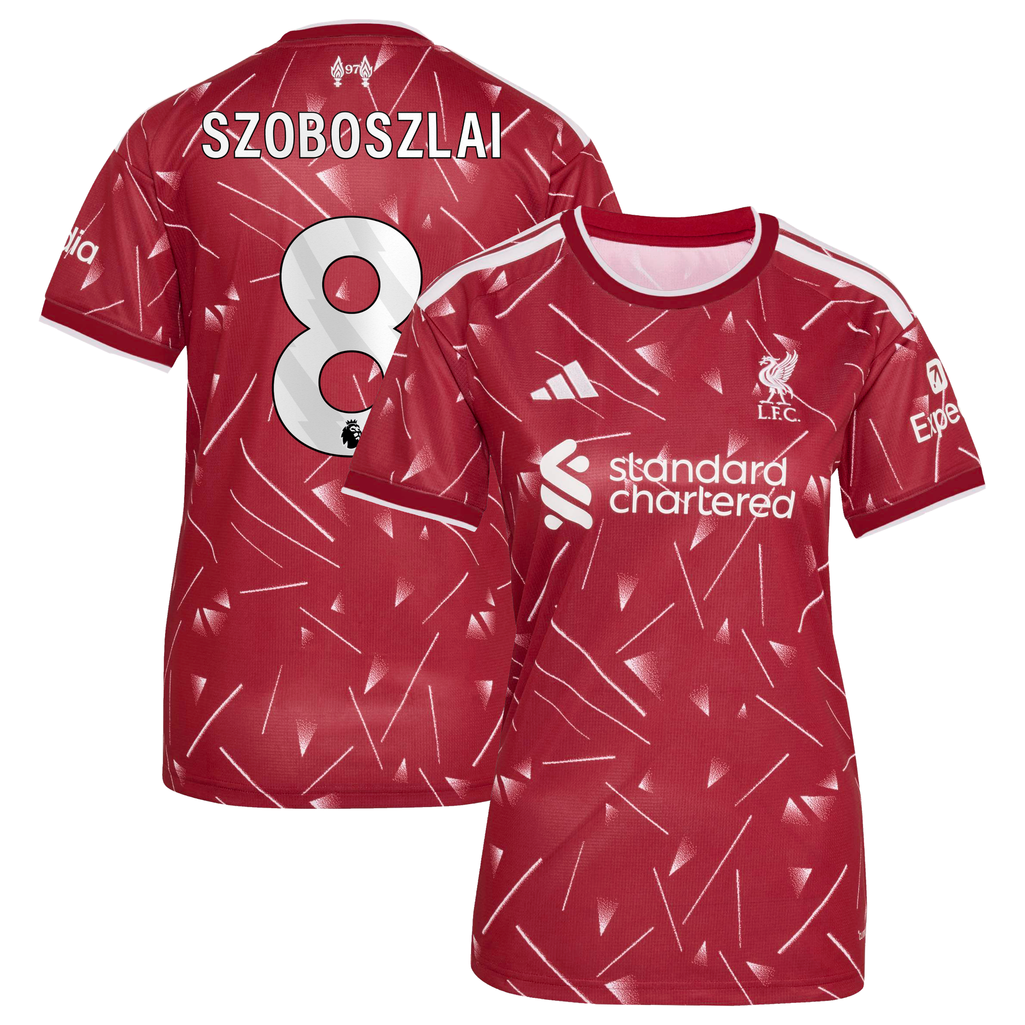 Liverpool adidas Home Shirt 2026-27 - Womens with Szoboszlai 8 printing