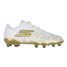 Skechers Fotbollsskor - Skx_1.5 Jr TD FG - Vit/Guld - Skechers - 27,5 - Fotbollsskor