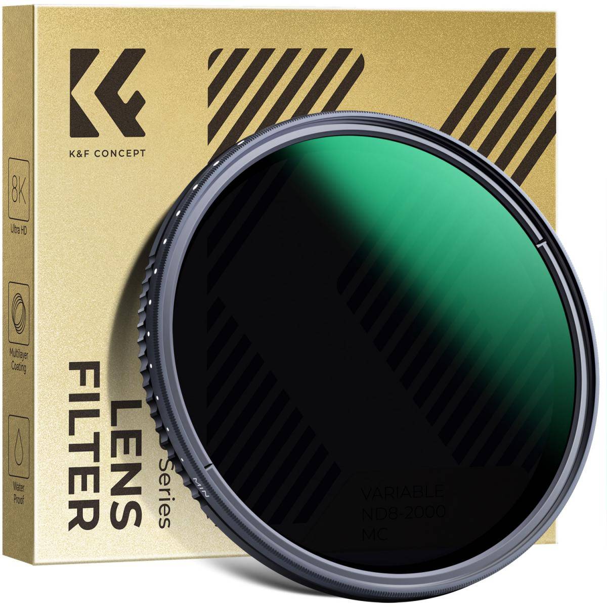 KENTFAITH 67mm ND8-ND2000 (3-11stop) Variable ND Filter Neutral Density Filter with Multi-Resistant Coating Nano-Dazzle
