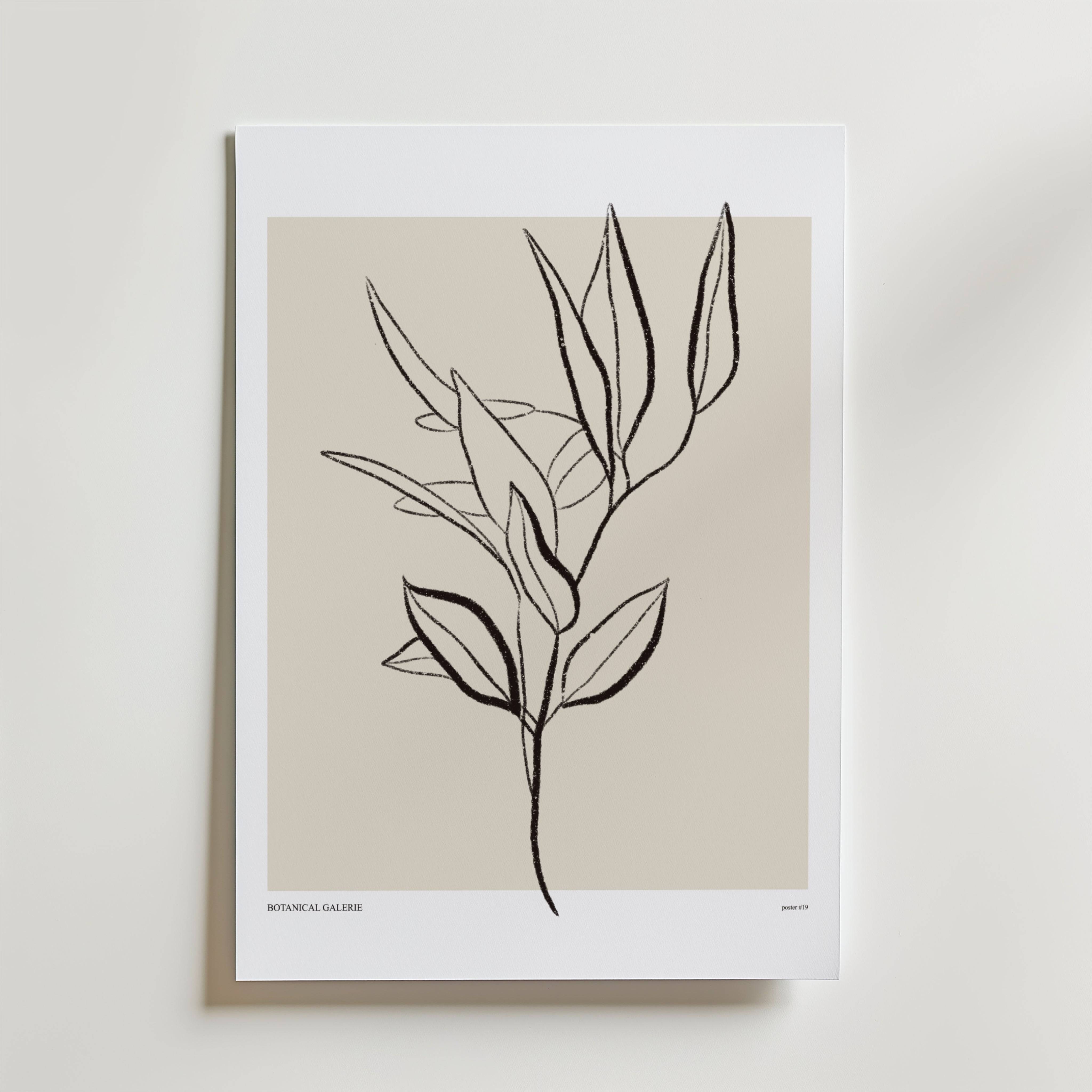 Botanical Breath Poster - Premium Canvas 100x140 cm