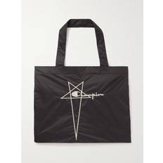 Rick Owens - Champion Logo-Embroidered Shell Tote Bag - Men - Black