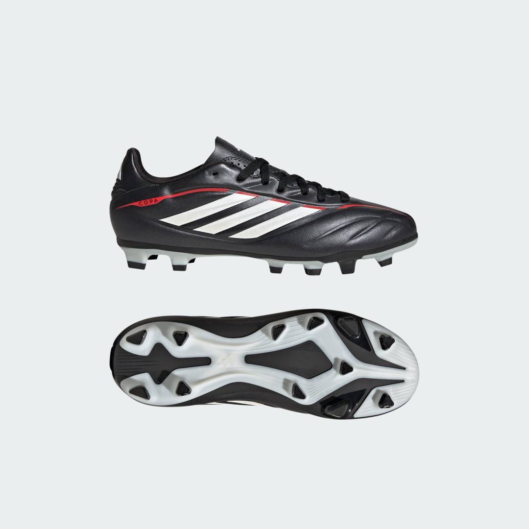 COPA PURE IV CLUB Firm Ground/Multi Ground Fotbollsskor Barn - Core Black / Cloud White / Lucid Red - 36