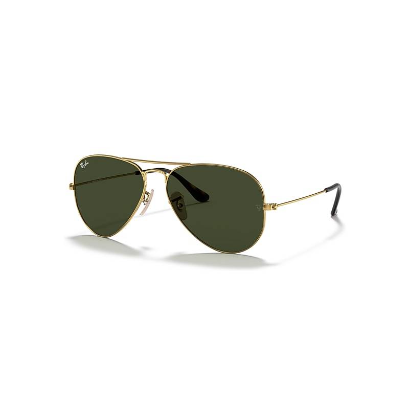 Ray-Ban AVIATOR HAVANA COLLECTION Solglasögon Arista guld Montura Grön Lentes 62-14