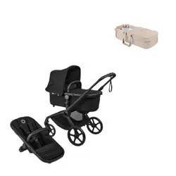 Bugaboo Fox 5 Renew Barnvagn & Bugaboo Babynest - Heritage Black/Taupe
