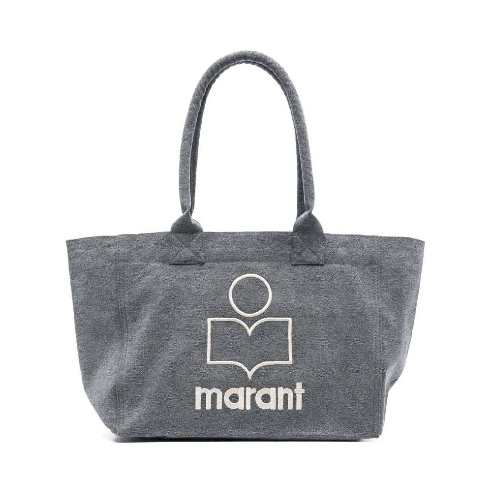 Isabel Marant Yenky Zipped Bag - Tasker - Dame - Grå - ONE SIZE - Bomuld