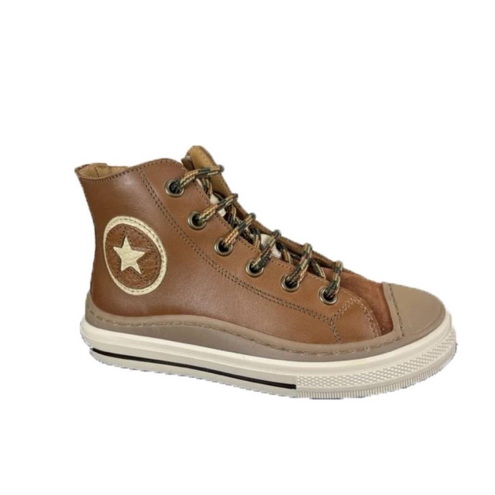 Zecchino D'oro Drenge Stilfulde Sneakers til Aktiv Livsstil - Kids - Herre - Brun - 27 EU - Uld