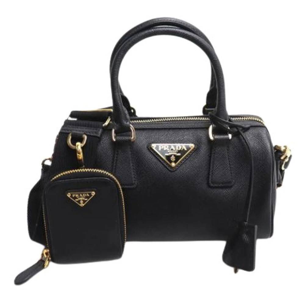 Prada Vintage Pre-owned Vintage Pouch Skuldertaske - Vintage - Dame - Sort - ONE SIZE - Uld