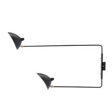 Serge Mouille Big Wall Scone 2 Rotating Straight Arms - AP2BD