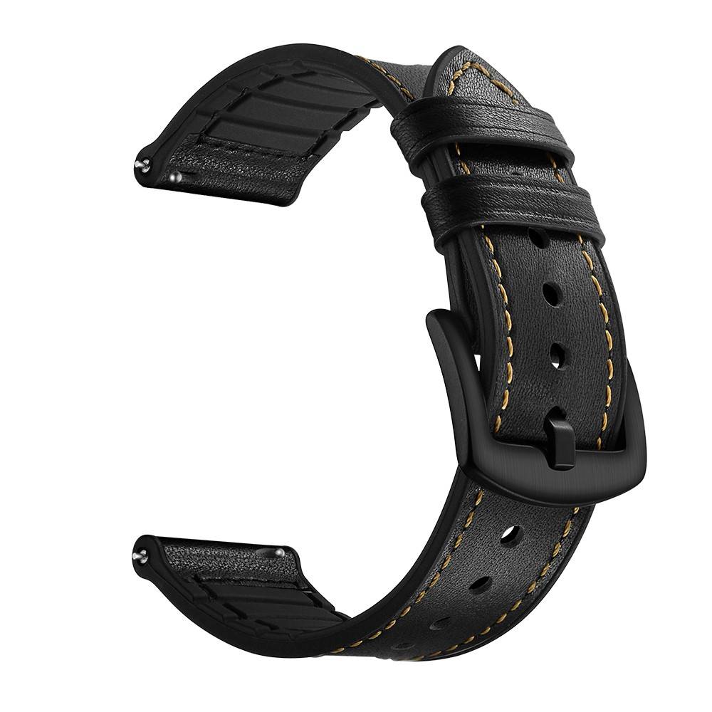 Premium Läderarmband Garmin Forerunner 70 Svart