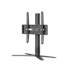 One For All bords-stativ TV-hållare SOLID – lämplig för alla TV-apparattyper från 32 till 65 tum – LCD/LED/Plasma/OLED/QLED TV-apparater – Vridning (90°) Luta (15°) – justerbar höjd – VESA 600 x 400 –