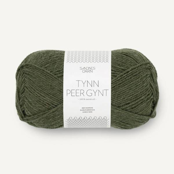 Tynn Peer Gynt 9572 mörk grönmelerad