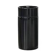 Flintronic 200 ml termisk termoflaska i rostfritt stål, isolerad vattenflaska, LED-temperaturvisning smart vattenkopp, rostfritt stål vakuumflaskor för varma och kalla drycker, svart