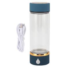 Hydrogen Water Bottle 420ml Rechargeable SPE PEM Technology Portable Hydrogen Rich Water Glass Cup L