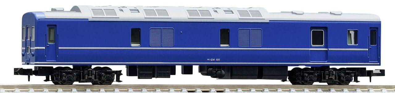 TOMIX N Gauge JNR Kani 24 100 Series Silver Band T 9538 Model Train Passenger Car