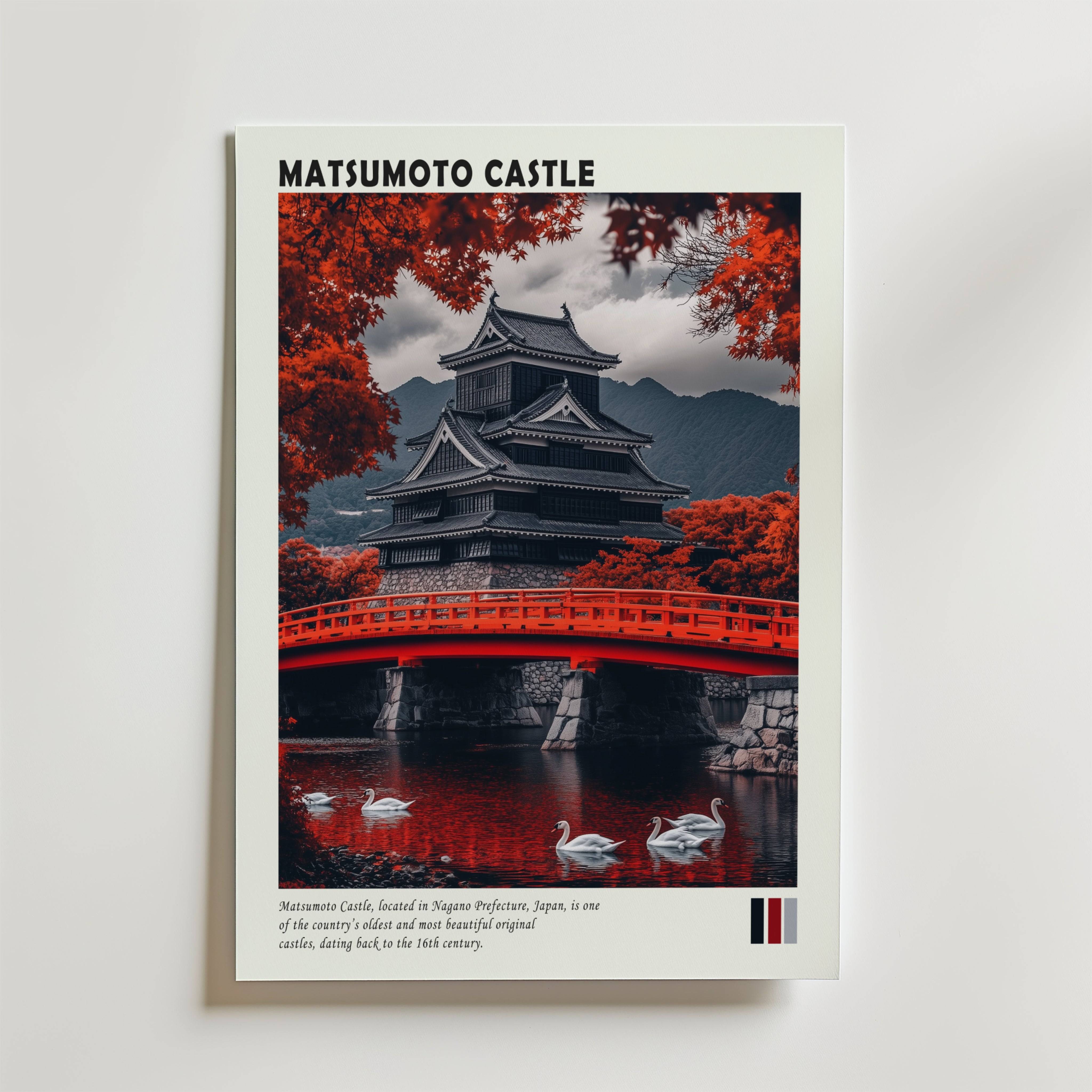 Matsumoto Castle Japan Poster - Fine Art Poster 21x30 cm