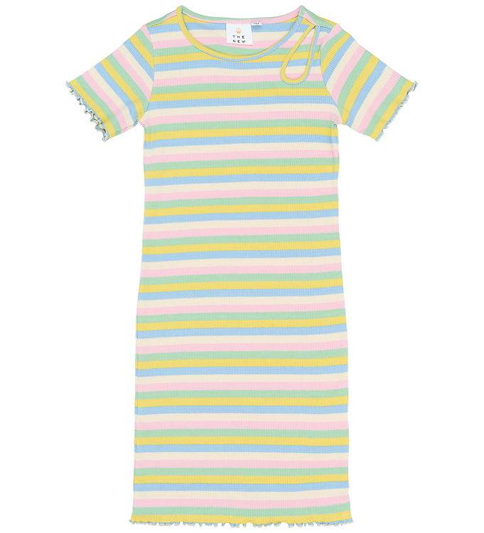 The New Kjole - Rib - TnStella - Multi Striped - The New - 13-14 år (158-164) - Kjole
