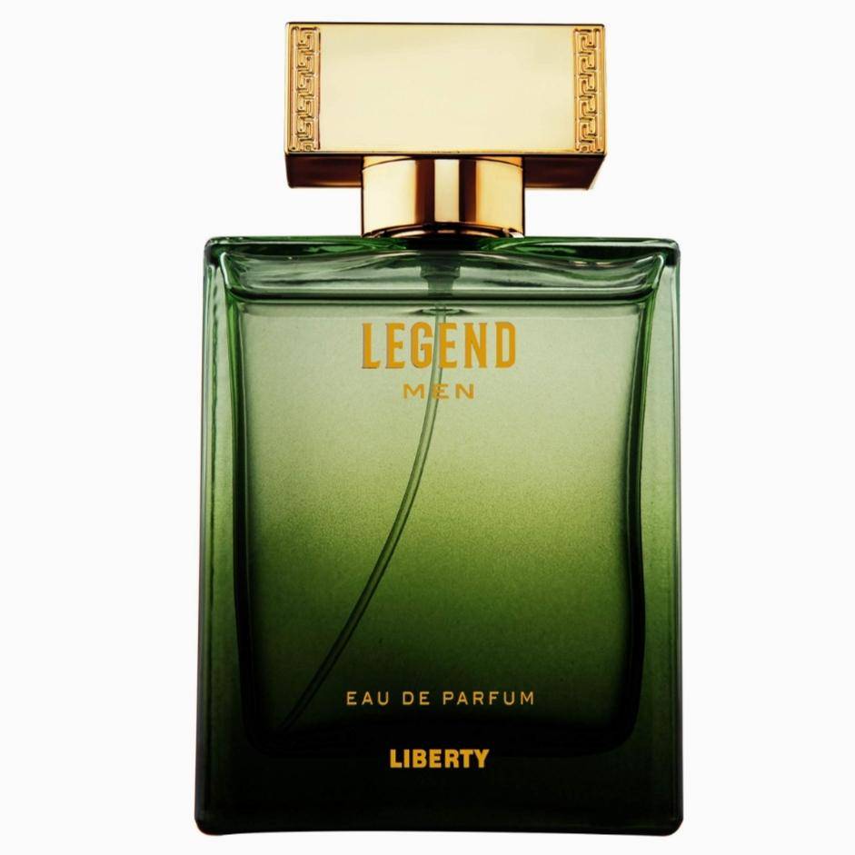 Liberty Luxury Legend Parfym för män (100 ml/3,4 Oz), Eau De Parfum (EDP), Tillverkad i Frankrike, Långvarig doft, Orientaliska & Träiga noter. beige