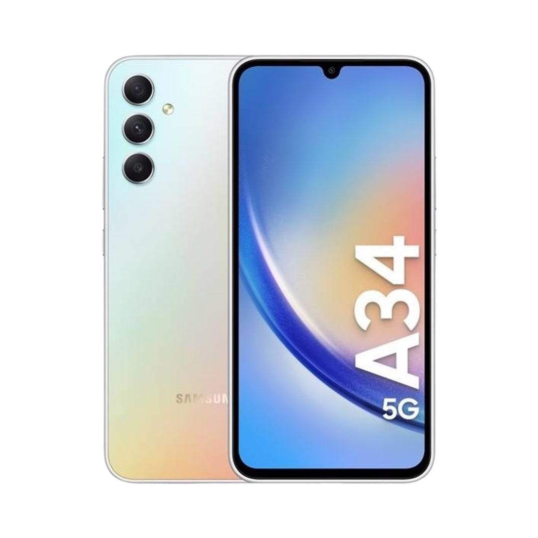 Brugt Samsung Galaxy A34 | 128GB | Sølv | Rigtig god stand