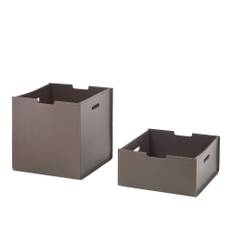 Flexform - Box, Tobak, Bredd 79 cm, Höjd 19 cm - Småopbevaring - Antonio Citterio - Brun