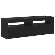 TV-skåp 2 pcs Svart 60 x 35 x 40 cm Konstruerat trä