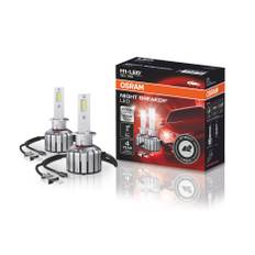 H1 LED Pære 12V - Osram Night Breaker H1 LED - ECE-godkendt (typegodkendt) (2 stk)