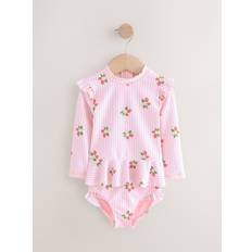 Next Pink Strawberry Sunsafe Swim Set (3mths-7yrs)