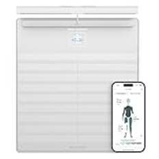 WITHINGS Body Scan – Wi-Fi-ansluten våg för att förbättra din hälsa, impedansmätvåg, analys av kroppssammansättning, kroppsfett, muskelmassa, vattenmängd, elektrokardiogram.
