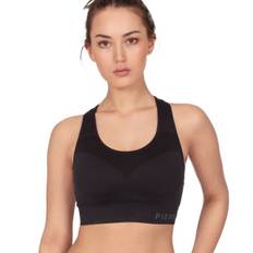 Pierre Robert Medium Support Sports Bra - Black - Large