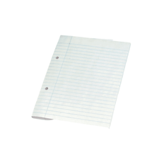 Blok papir A5 | Sidelimet | Linjeret | 100 ark