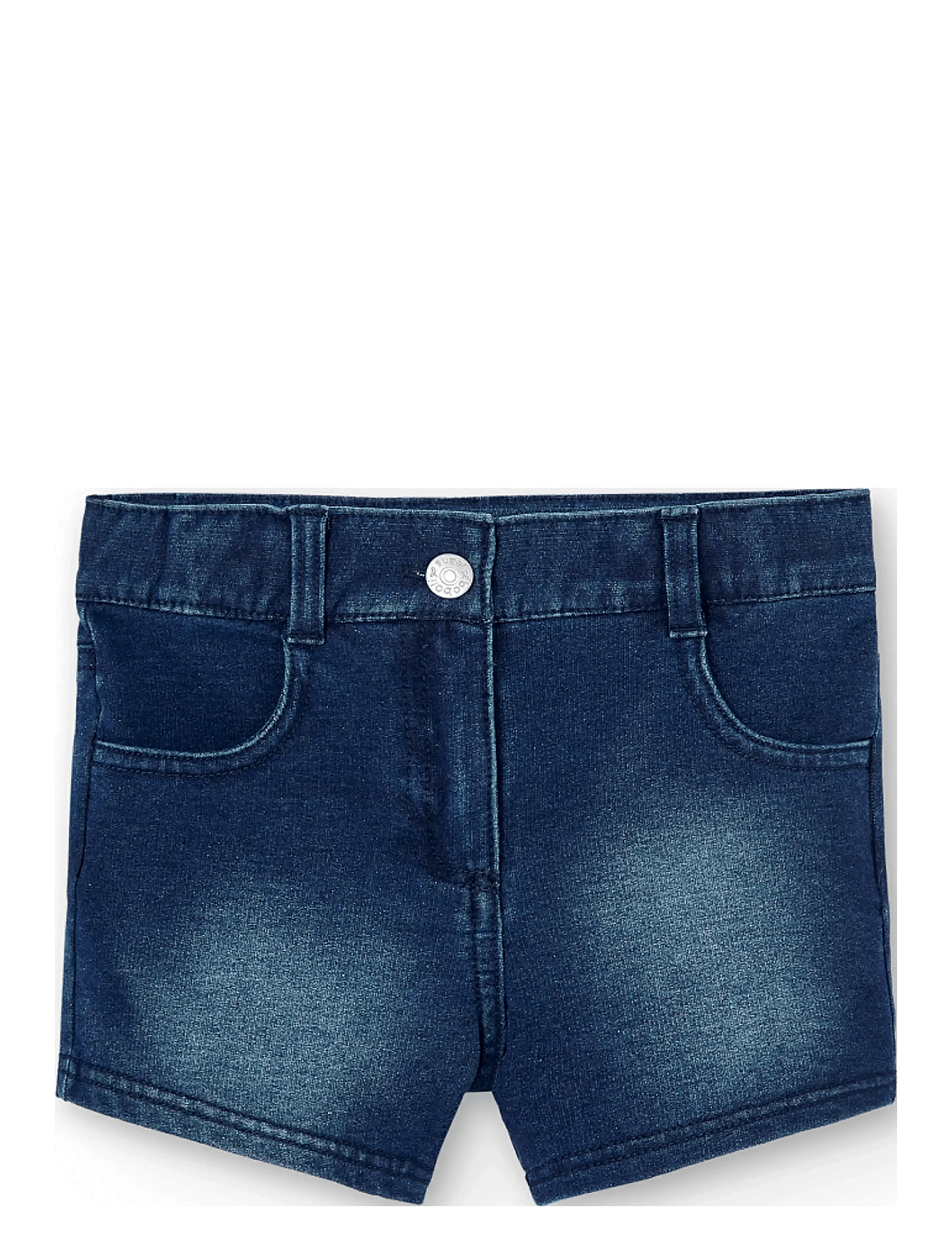 Boboli Fleece Denim Shorts - Blue - 122