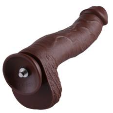 HiSmith HSA26 Monster Series Huge Silicone Dildo KlicLok Brown 25cm