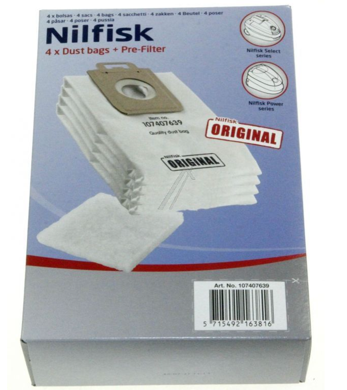 Nilfisk Power Støvsugerposer. Originale. 128389187