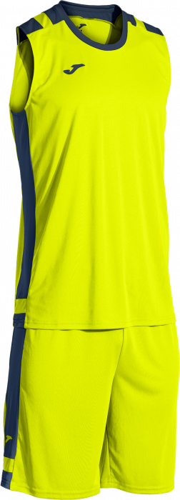 Joma Lider Basketballsæt - Lime Gul & Navy Blå - Large