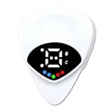 ISKDJBJG Gitar Pick Tuner Ukulele Guitar Tuner 12 Equal Temperament Multifunction Tuner för Gitarr Bas Ukulele Violin