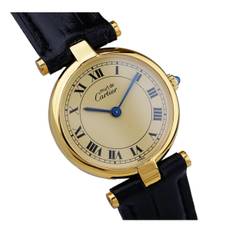 Cartier Must Vendôme silver gilt watch