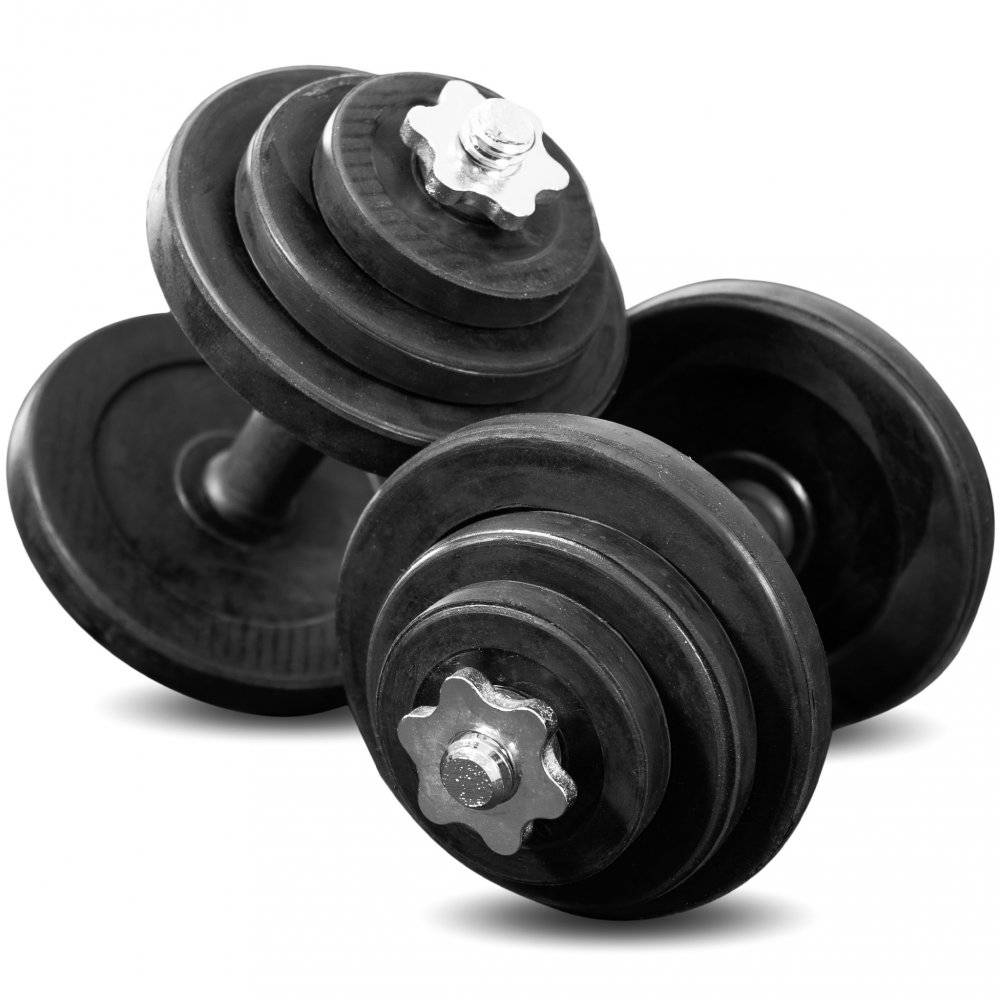 Hantlar 2x10kg | Gjutjärn | Trekkrunner