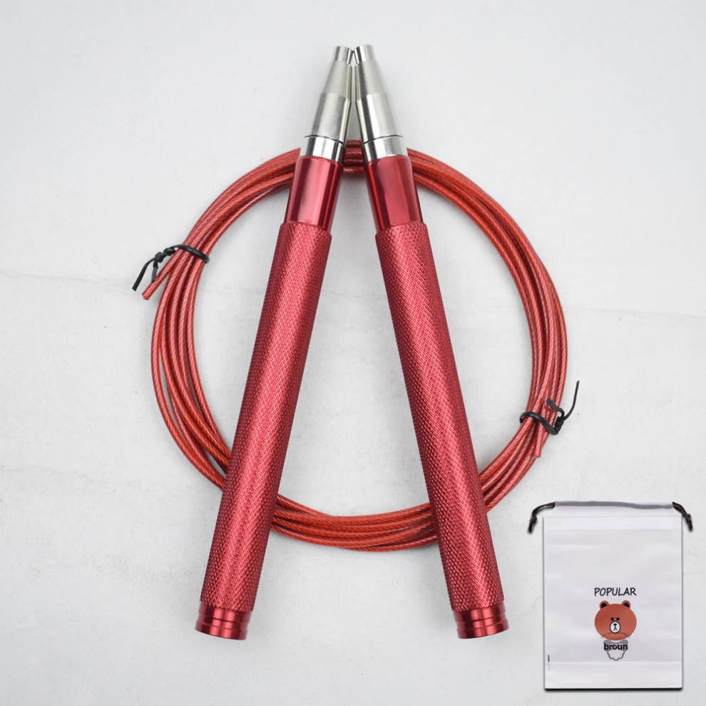 Speed Rope til Crossfit, selvlåsende design sikrer sikker pasform, skridsikre håndtag for forbedret greb, fitness sjippetov med jævn rotation,