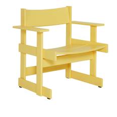 HEM - Bullnose Lounge Chair Yellow - Fåtöljer - Gul - Trä