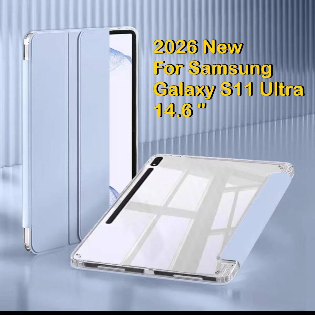 New Clear Acrylic Tablet Case for Samsung Galaxy Tab S11 Ultra S10 Lite S7 S9 FE S8 12.4 13.1 14.6 A9 A11 Plus 8.7 10.9 PU Cover