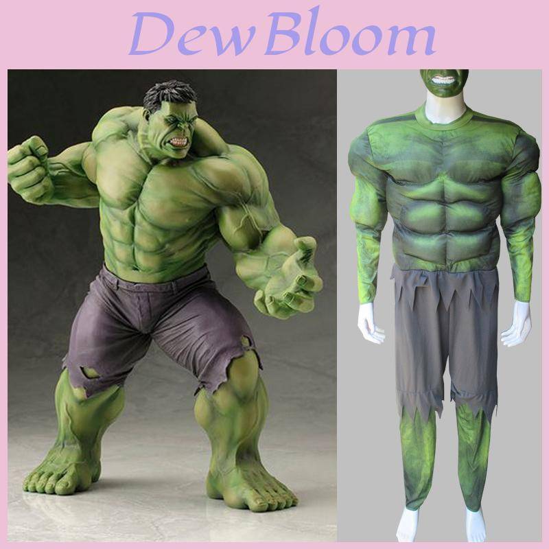 Avengers Hulk muskelmaskkostym idealisk för cosplay och fantasyevenemang för vuxna cm gray