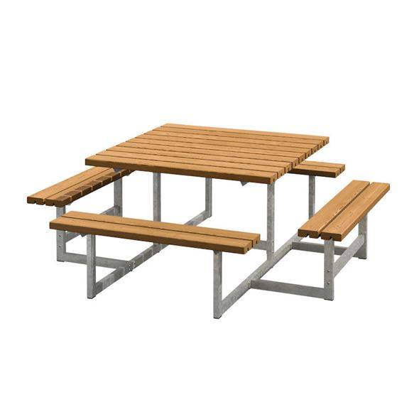 Bord bænkesæt Ela, LxD 2000 x 2000 mm, teak