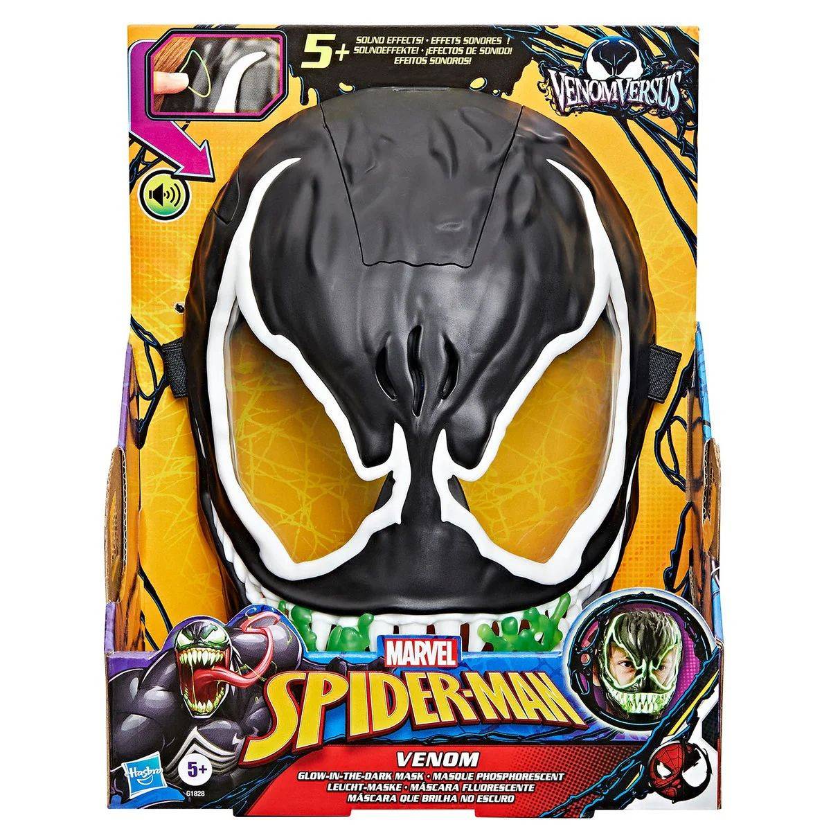 Spiderman Venom Glow-in-the-Dark Mask med ljud - Marvel - Leksaksaffären