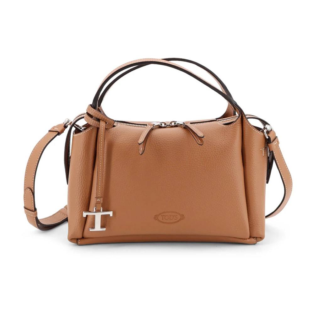 Tod's T Timeless Medium Shopping Bag - Tasker - Dame - Brun - ONE SIZE - Læder