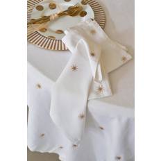Set/2 Napkin Embroidery Stars Gold 40x40cm