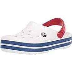 Crocs Crocband unisex - vuxen Träskor , White/Blue Jean, 48/49 EU