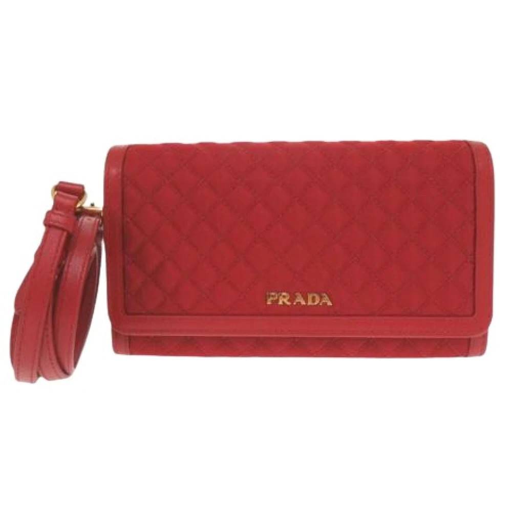 Prada Vintage Pre-owned Vintage Nylon Cross Body Taske - Vintage - Dame - Rød - ONE SIZE - Nylon