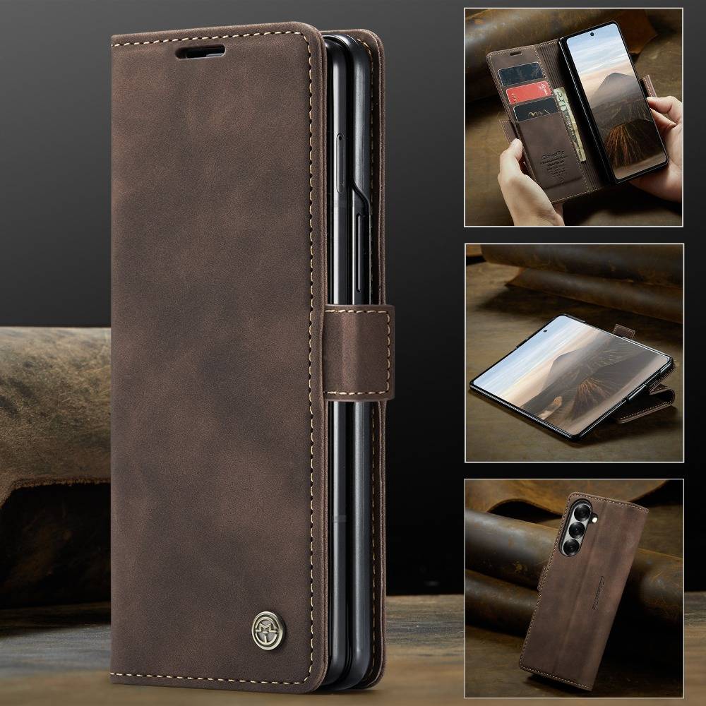 For Samsung Galaxy Z Fold 7 5G 2025 Flip Case Leather Card Wallet Book Coque Samsung Z Fold7 Case Z Fold7 Fold 6 5 4 Magnet Capa