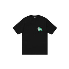 Stussy Star Pigment Dyed Tee Black - XL